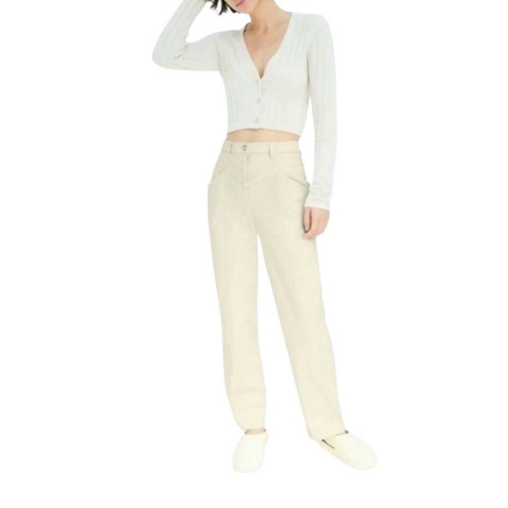 Aritzia Wilfred Free “Archer Pant” High Rise Utility Pants. Size 0. In Birch Hue - Picture 12 of 16